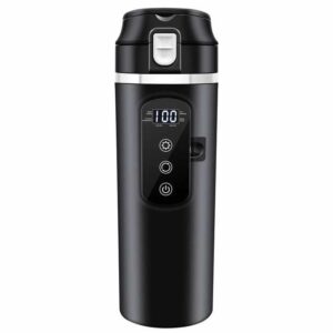 Car kettle electric kettle 24V car truck water heater car heating water cup 12V universal Integrated Intelligent Electric Cup - Image 1
