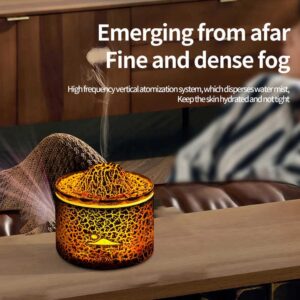 350ml Ultrasonic 3D Flame Air Humidifier Jellyfish Spray Essential Oil Diffuser 7 Color LED Light Home Aroma Diffuser Household - Image 5