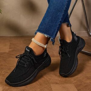 Women's Fashion Sneakers Breathable Casual and Sport Running Shoes in New Styles Wholesale Stock for Spring Season - Image 2