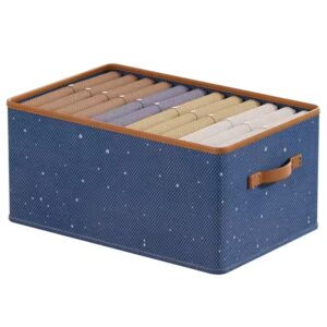 New Closet Organizers for Clothes Storage Foldable Storage Boxes with Lids Fabric Clothes Organizer with Handle - Image 3