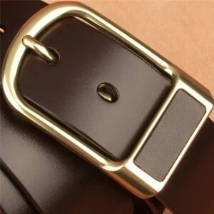 Vintage pin buckle belt fashion men business casual trousers jeans belt - Image 4