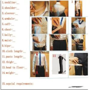 Business Suits Men Italian Design Custom Black Tuxedo Jacket 3 Piece Groom Terno Suit For Men(Jacket+Vest+Pants) - Image 6