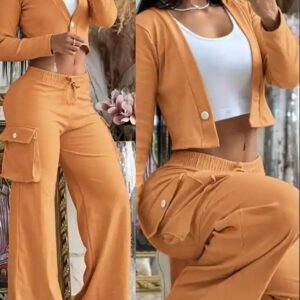 Women s Two-piece Set Stylish European and American Casual Set for Fashionistas - Image 5
