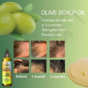 Olive Oil Hair Scalp Oil Organic Natural Scalp Massage Oil For Hair Growth Anti-Itching 4OZ - Image 6