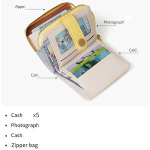 Japanese Cute Cat Girls Wallet Short Student ID Bank Card Holder Money Bag Zipper Wallets For Women Key Storage Purse Coin Purse - Image 4