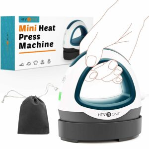 HTVRONT Portable MINI Heat Press Machine T-shirts Printing DIY Easy Heating Transfer Iron On HTV for Clothes Bags Hats Pads - Image 4