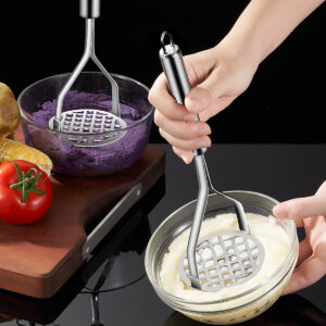 Stainless Steel Potato Mashers Ricers Masher Puree Purple Sweet Potata Pumpkin Grater Makers Tools Crusher Kitchen Acceesories - Image 2