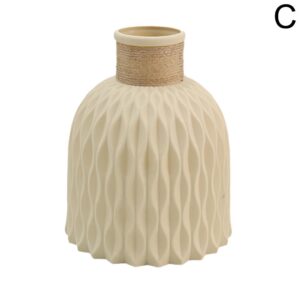Rope Plastic Vase Flower Arrangement DIY Flowerpot Living Room Porcelain Imitation Flower Ware Home Decoration Ornaments - Image 3