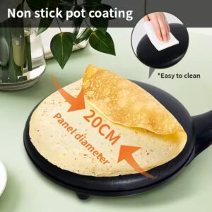Electric Crepe Maker Breakfast Pizza Machine Pancake Baking Pan Cake Non-Stick Griddle Chinese Spring Roll Cooking Tools - Image 6