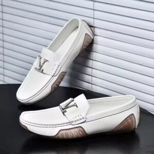 Men's Trendy Leather Dress Shoes Breathable Slip-On Loafers Light Design Anti-Slippery Office Casual Use Autumn - Image 3