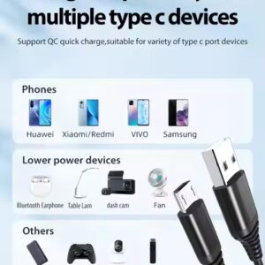 2m braided original data transfer and fast charging 5pin v8 genuine 1m 2.0 micro usb cable for android phone - Image 6