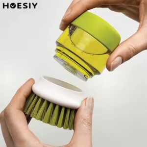 Multifunctional Kitchen Cleaning Tool Holder Rack Hand Press Manual Soap Dispenser Pot Dish Brush - Image 4