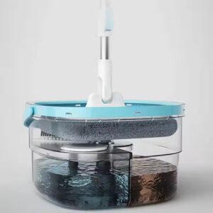 Spin Mop and Bucket Floor Cleaning Mops with Dirty Clean Water Separation Bucket - Image 5