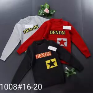 Wholesale Boys Sweater Design O-neck knitted handmade high quality cotton sweater for kids - Image 7