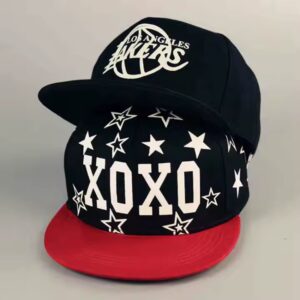 Custom Embroidery Logo Unisex 100% Cotton Flat Bill Hip-hop Hat Gorras Casual Sports Snapback Cap - Image 5