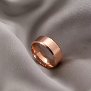 Fashion trendy 6 Color Stainless Steel Ring 8mm Width Blanks Popular Cheap Jewelry Ring Full Size For Men - Image 3