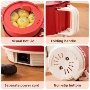 Dormitory Electric Hot Pot Cooking Pot Multi Electric Non stick Portable Noodle Pot - Image 6
