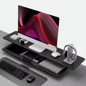 Keypoint Manufacture Shelf Desktop Wooden monitor computer monitor stand 2 monitor stand riser - Image 4