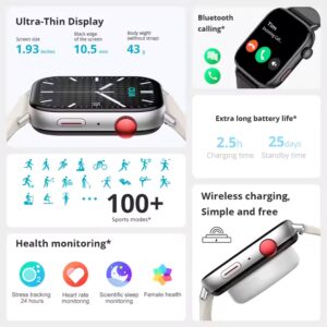 COLMI C8 Max BT Calling Smart Watch 1.93" inch Big Touch Screen Health Fitness Monitor New Series Smartwatch for Men and Women - Image 3
