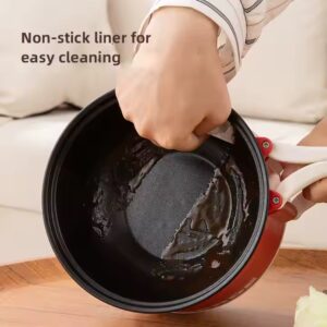Dormitory Electric Hot Pot Cooking Pot Multi Electric Non stick Portable Noodle Pot - Image 3