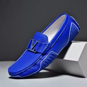 Men's Trendy Leather Dress Shoes Breathable Slip-On Loafers Light Design Anti-Slippery Office Casual Use Autumn - Image 6