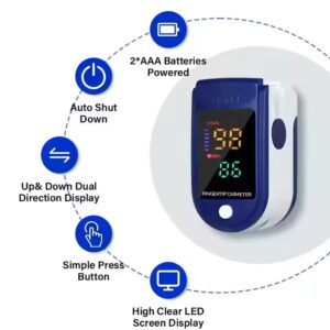Finger Oximeter Blood Oxygen Pulse digital oximeter medical supplies household medical devices - Image 4