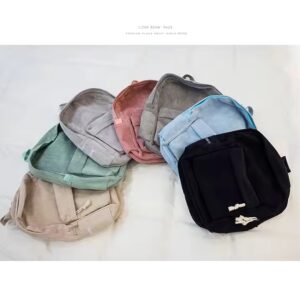 Embroidery Student Ladies Soft Handle Backpack Corduroy Striped School Backpack For Teenage Girls mochilas feminina - Image 5