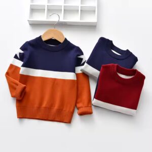 Winter children baby knitted kids boys sweater design - Image 3