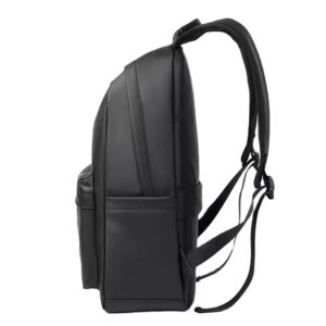 Durable Waterproof Pu Leather Backpack Fashion Casual Students Light Laptop Backpack - Image 4
