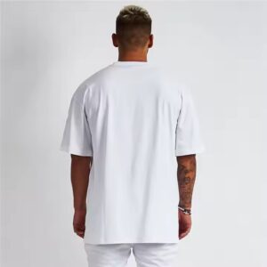 Blank Cotton Street Wear Tshirt Oversized Drop Shoulder T-shirt Custom High Quality Printing Heavy Weight T Shirt for Men - Image 4