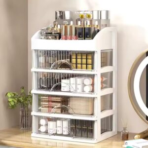 Choice Fun Desktop Large Capacity Shelf Acrylic Cabinet Cosmetics Jewelry Organizer Makeup Rotating Storage Box - Image 1