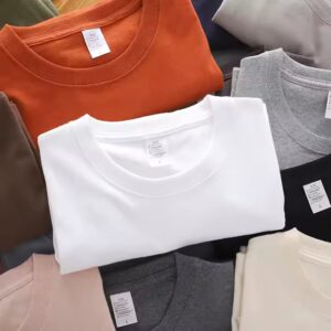 100% Cotton Tshirt Blank Men T Shirt Plain Casual Men's T-shirts - Image 1