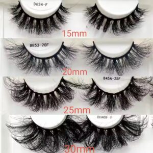 15--30mm fluffy faux mink lashes private label fluffy lash strips vendor false lashes packaging boxes - Image 6