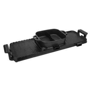 Electricity 220 Top Table Smokeless Flat Pan PTFE Modern Hot Pot Double Indoor Black Electric Bbq Grill - Image 6