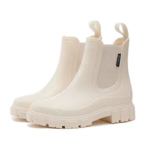 Fashion high platform women rain boots waterproof shoes - Image 2