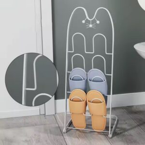 Bathroom Slipper Storage for Home Use Modern Metal Slipper Shoe Rack Creative Drying Drain Shoes Rack - Image 4