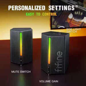 Fifine A20 Outdoor Small Surround Bass Speaker Studio Monitor Gaming Speakers Audio System Sound Music Speaker For PC - Image 6
