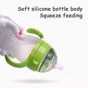 Newsun Cartoon Pattern Small Baby Bottle BPA Free Feeding Bottle with Silica Gel for Newborns and Toddlers - Image 3
