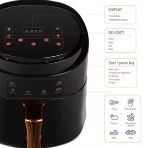 Hot Sale Household 8L Capacity with Basket Air Fryer Oil Free Electric Deep Smart Display Air Oven for Kitchen - Image 6