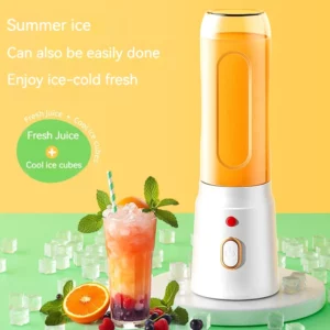 Portable Wireless Blender Electric Fruit Juicer Machine For Orange Ice Crushing 10 Blade Auxiliary Food Machine 1500mA Mixer - Image 3
