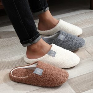 Couples Home Slippers Soft Fur Slippers Warm Indoor Flat Slides Nonslip Cotton Shoes Bedroom Light Slience Flats Floor Shoes - Image 4