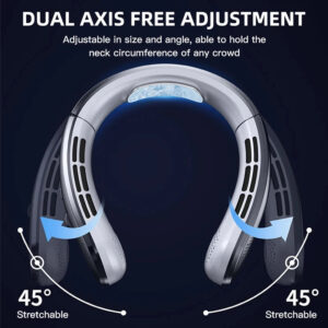 Xiaomi 8000mAh USB Hanging Neck Fan Portable Bladeless Mini Rechargeable Mute LED Digital Display Electric Fans Air Cooler New - Image 7