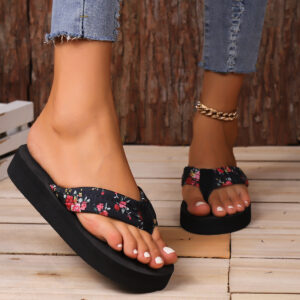 Summer Retro Flip Flops Women Outside Flat Beach Shoes Sandals Shoes for Ladies Slippers Slide Indoor House Pantuflas Mujer - Image 4