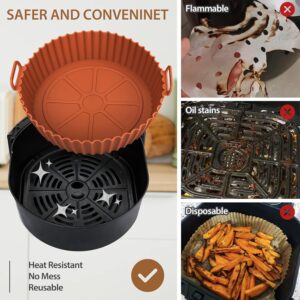Airfryer Silicone Basket Reusable Baking Tray Silicone Mold for AirFryer Pizza Fried Chicken Basket Air Fryer Liners Accessories - Image 6