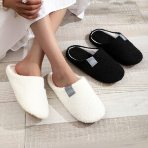 Couples Home Slippers Soft Fur Slippers Warm Indoor Flat Slides Nonslip Cotton Shoes Bedroom Light Slience Flats Floor Shoes - Image 7