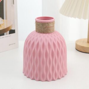 Rope Plastic Vase Flower Arrangement DIY Flowerpot Living Room Porcelain Imitation Flower Ware Home Decoration Ornaments - Image 5