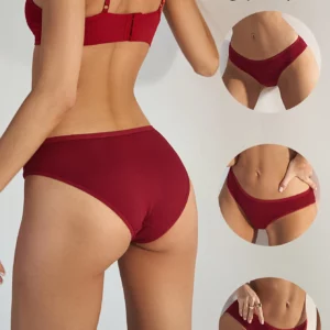 3PCS/Set Cotton Panties Women Briefs Jacquard Design Women Panties Sexy Female Underpants Solid Color Intimate Pantys S-XL - Image 2
