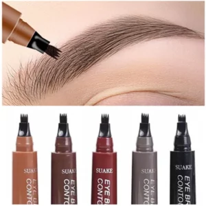 4D Microblading Eyebrow Pen 4 Forks Tip Eyebrow Tattoo Pencil Long Lasting Fine Sketch Liquid Eye Brow Make Up - Image 1