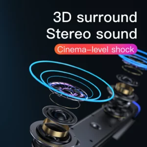 New Wireless Wired Computer TV Stereo Speakers 4D Surround Soundbar Subwoofer Sound Bar FM Radio LED For Laptop PC Theater Aux - Image 2