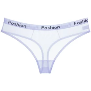 Sexy Ladies Cotton Mesh Transparent Panties Thongs String lingerie Fashion Low-Rise Women Underwear Seamless Briefs 1pcs yq01 - Image 5